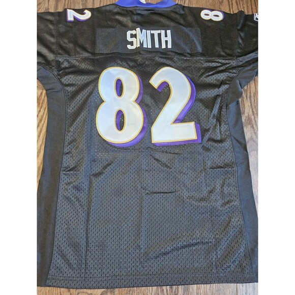 Torrey Smith #82 Baltimore Ravens Reebok On Field Jersey Black Sz XL 16-18  NWT - Picture 12 of 15